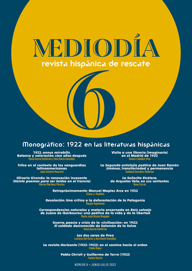 Mediod&iacute;a. Revista hisp&aacute;nica de rescate. 6