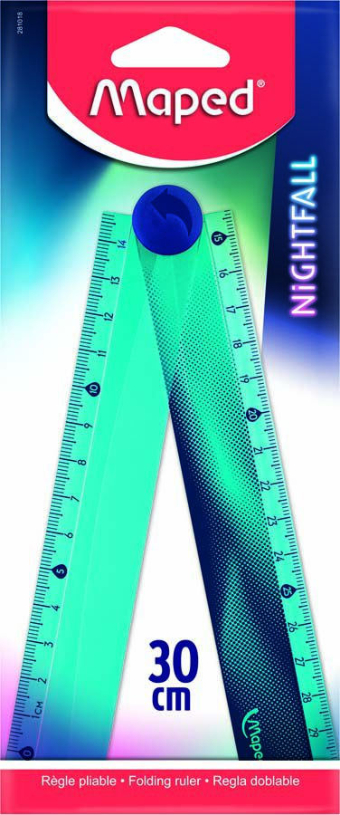 Regla Plegable Maped Nightfall 30 cm