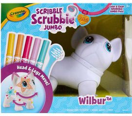Washimals Mascota Gigante Scribble Scrubbie - El gran Wilbur