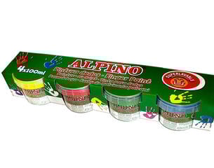 Estoig de pintura de dits Alpino 5 colors