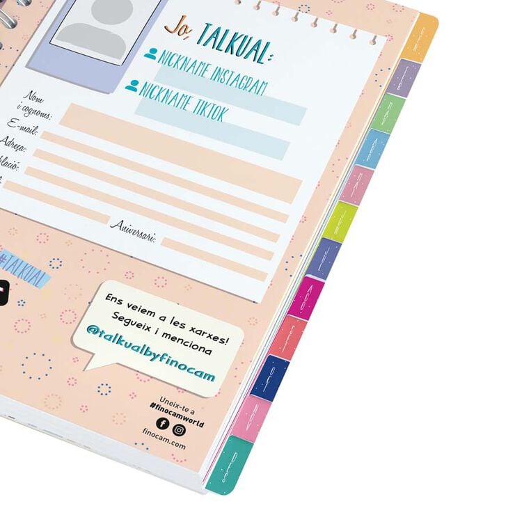 Agenda Finocam Talkual 1/4 sem/vista horizontal cat 2026 Oro