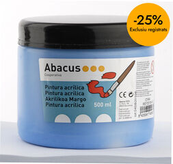 Pintura acr&iacute;lica Abacus 500ml azul cian