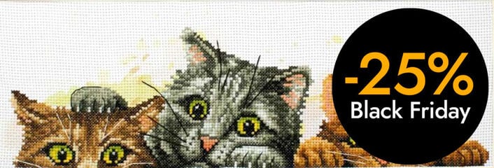 Kit Punt de creu Ladybird Gatets