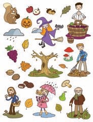 Gomets temàtics Apli La Tardor 12 fulls 276u