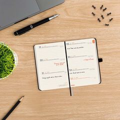 Agenda Finocam Textura M2 sem/vista horizontal cat 2026 negro