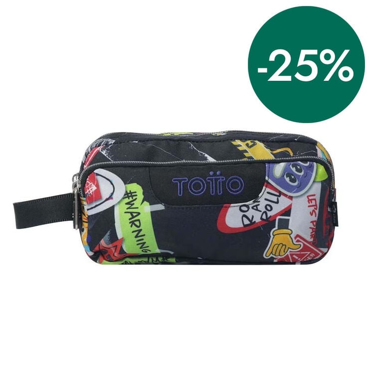 Estuche 3 cremalleras Totto Sticky