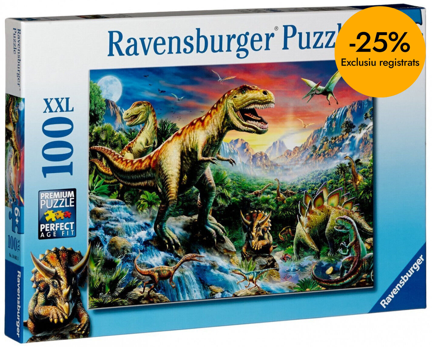 Puzle 100 peces dinosaures