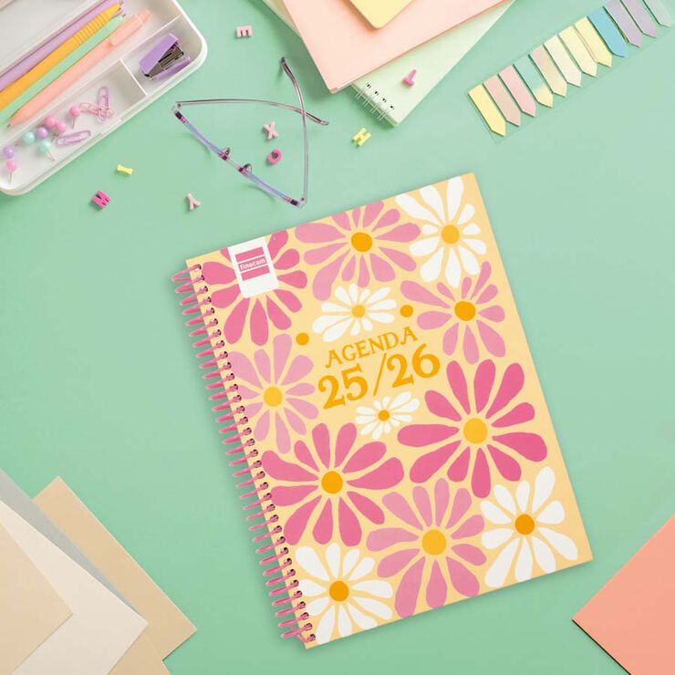 Agenda Finocam escolar Diva 1/4 setm/vista cat 2025-26 spring