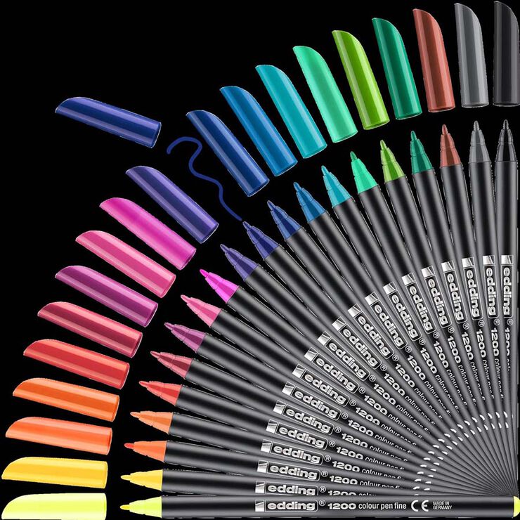 Rotuladores Edding 1200 16+4 colores