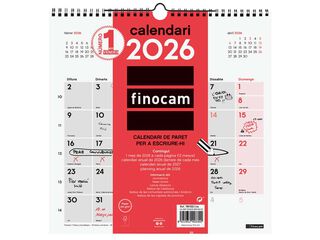 Calendario pared Finocam Escribir 30x30 2026 catalán