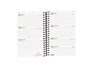 Agenda Finocam Opaque Semana Vista Horizontal 2027 Catal&aacute;n Negro