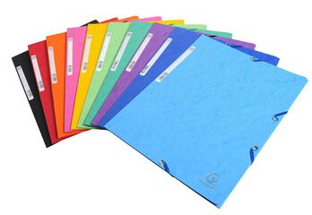 Carpeta Exacompta de cartó A4. Colors variats