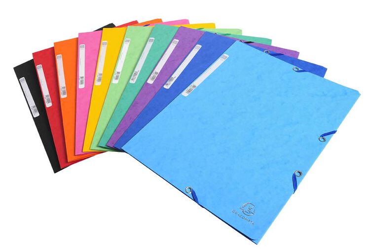 Carpeta Exacompta de cartó A4. Colors variats