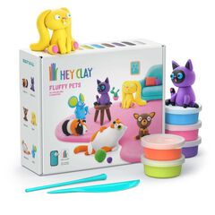 Hey Clay Set Mascotes 15 pots