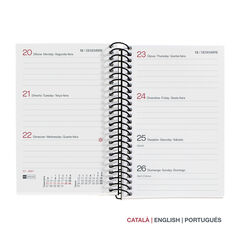 Agenda Miquelrius Espiral Caddy Semana Vista Catal&aacute;n 2027 City Negro