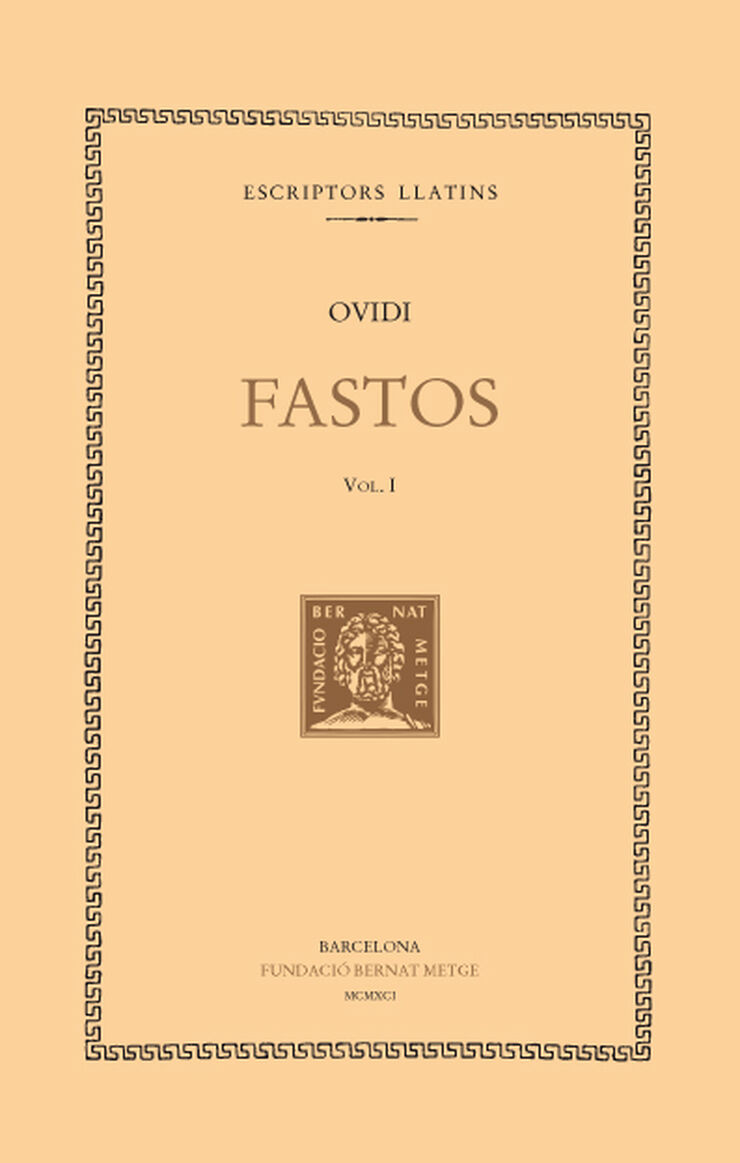 Fastos, vol. I: llibres I-III