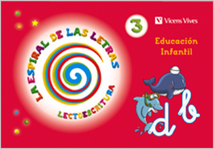 Lectoescriptura 3 Espiral Lletres Infantil 5 anys Vicens Vives