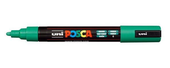 Marcador Posca PC-5M 1,8-2,5 mm verd
