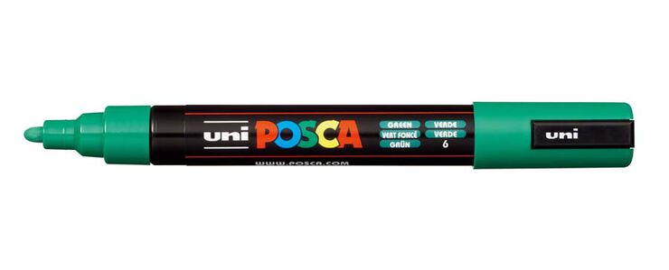 Marcador Posca PC-5M 1,8-2,5 mm verd