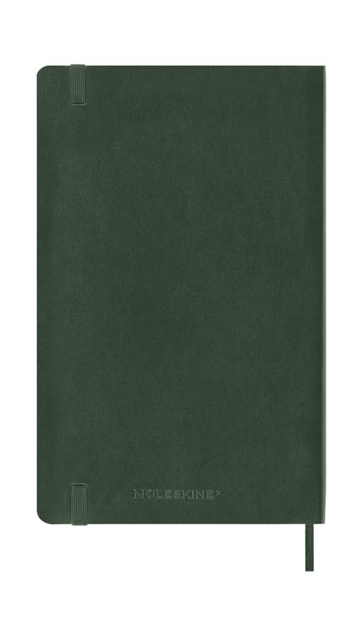 Agenda Moleskine 18 mesos set/vista L tapa tova verd