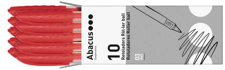 Rollers Ball Abacus rojo 10u