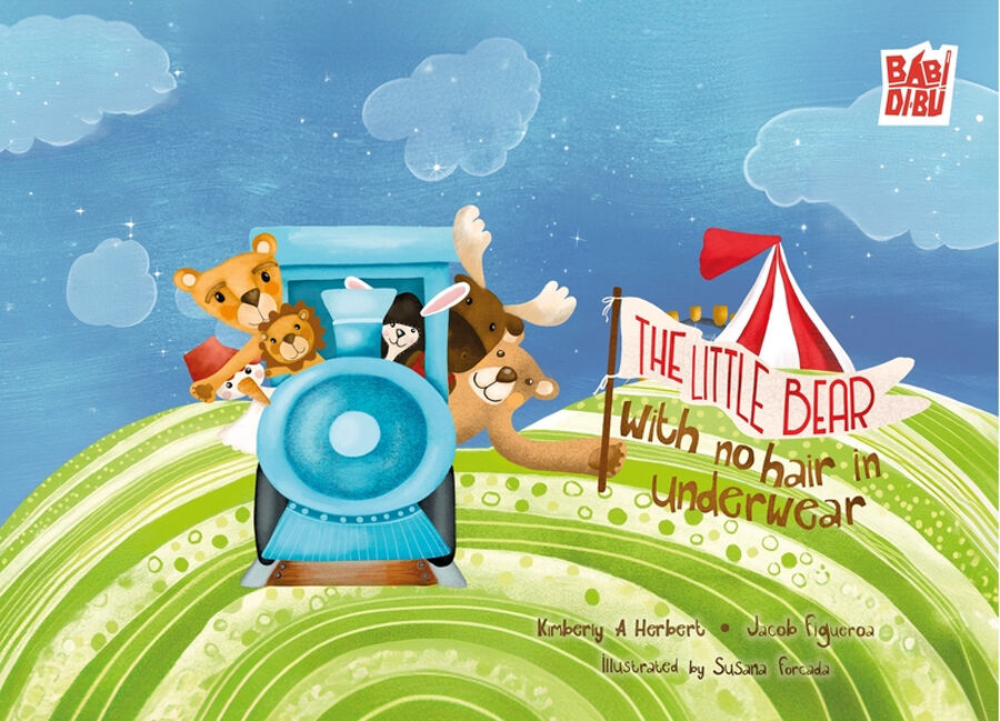 The little bear with no hair in underwear