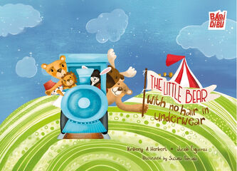 The little bear with no hair in underwear