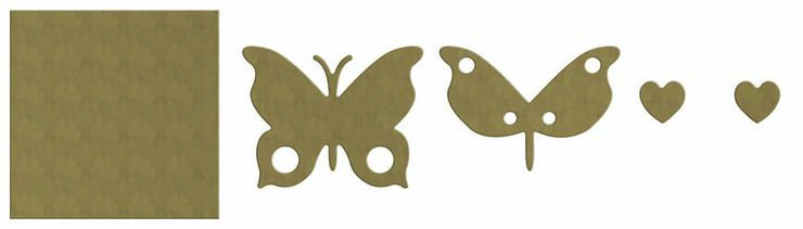 Kit Aladine Pinta Figura madera Mariposa