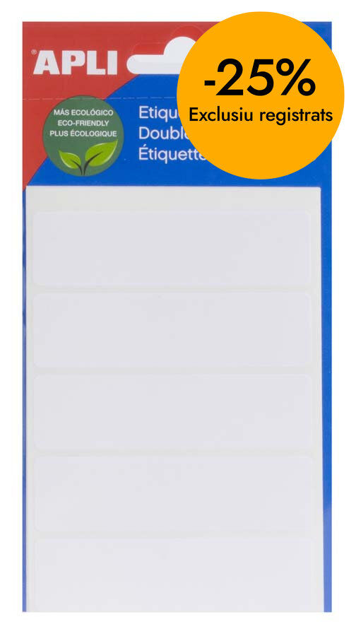 Etiqueta Inkjet Apli 20x75mm 10 hojas
