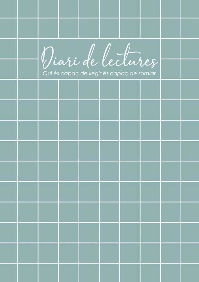 Diario de Lecturas adulto Drapets Geom&eacute;trico Aqua