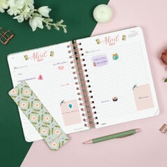 Agenda Finocam Flower Journal D&iacute;a P&aacute;gina 2027 Catal&aacute;n Verde