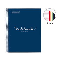 Notebook 5 A4 Miquelrius Emotions 120 hojas azul marino