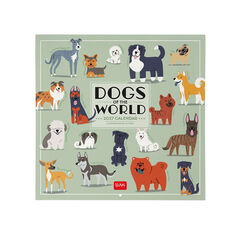 Calendario Legami 30x29 Pared Dog World Multiling&uuml;e 2027