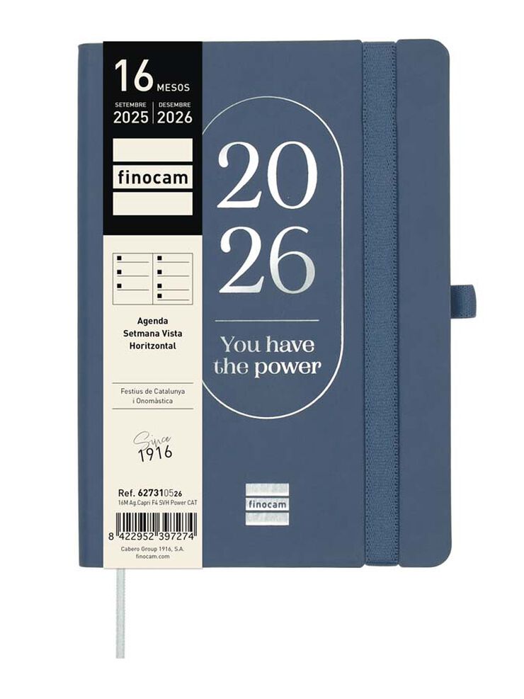 Agenda Finocam 16 meses Capri F4 sem/vista cat 2025-26 power