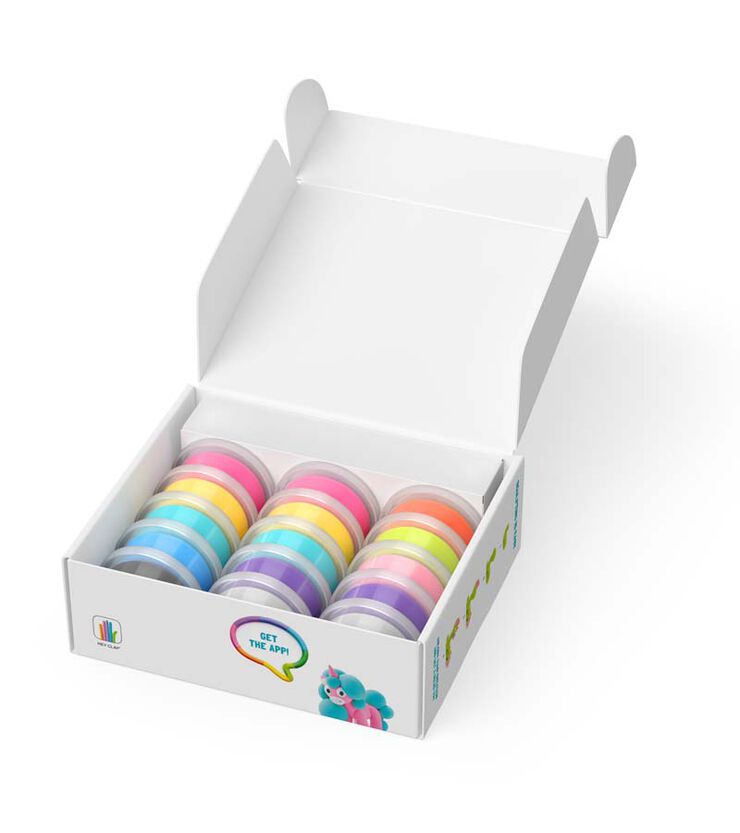 Hey Clay Set Unicorn 15 pots
