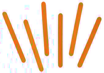 Pals de gelat de fusta Innspiro taronja 50u Pals de gelat de fusta Innspiro taronja 50u