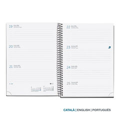 Agenda Miquelrius Especial Plus Setmana Vista Catal&agrave; Calm 2027 Aqua