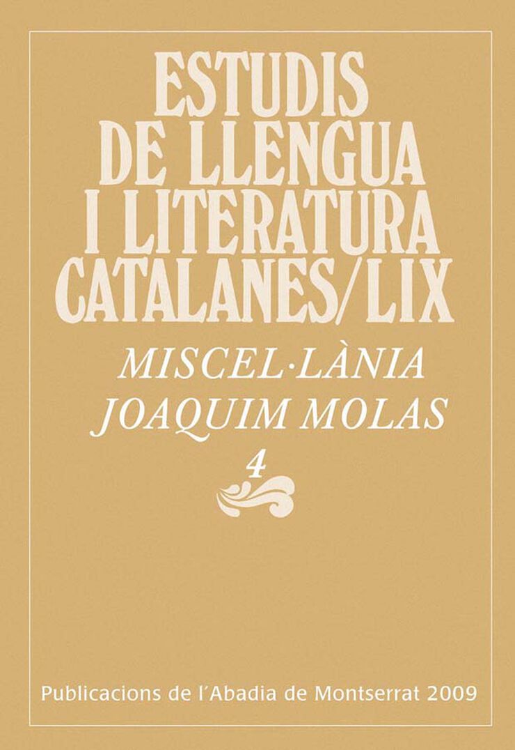 Miscel·lània Joaquim Molas, 4