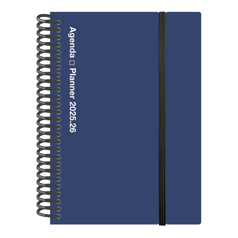 Agenda escolar Senfort dia/p&agrave;gina catal&aacute;n 2025-26 azul