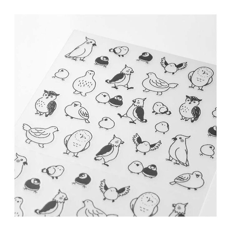 Pegatinas Midori 2593 Chat Birds 2 hojas