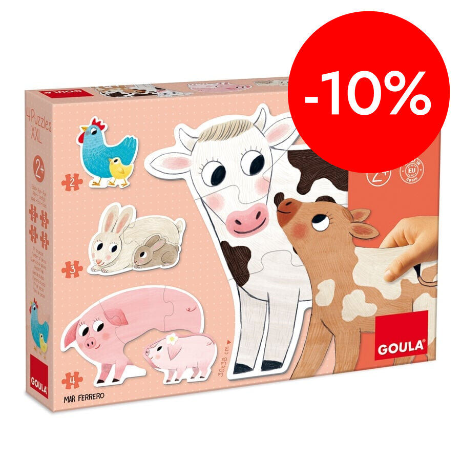 Puzle XXL Progresivo 2-3-4-5 piezas Madres y cr&iacute;as