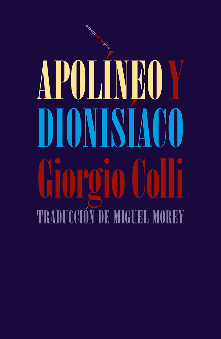 Apolíneo Y Dionisíaco