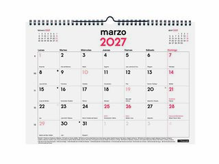 Calendario Pared Finocam 16M 34x24cm Castellano 2026-27