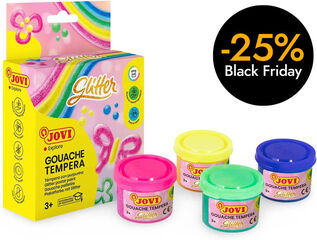 Témpera Jovi Purpurina 4 colores 35ml