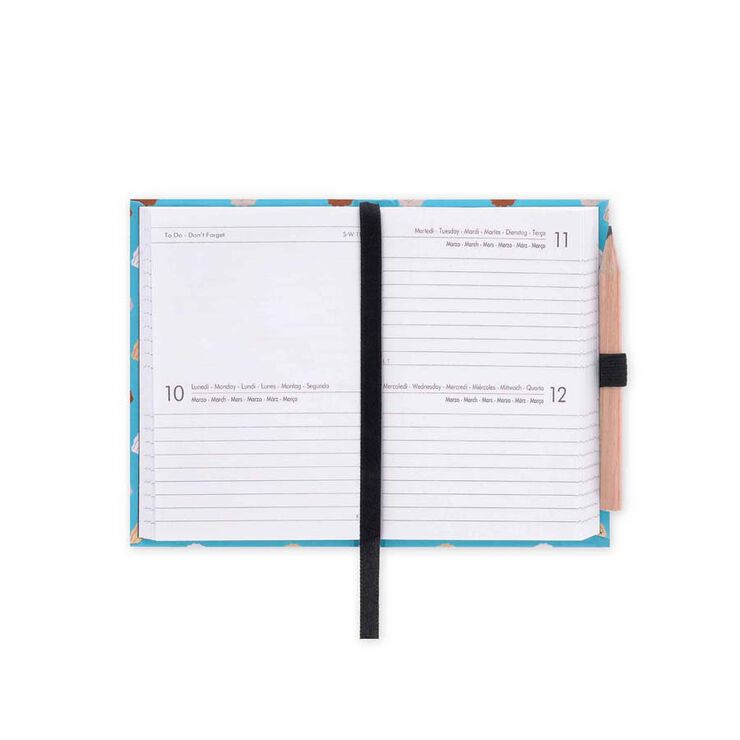 Agenda Legami Mini 2día/pág mult 2025 Skyblue