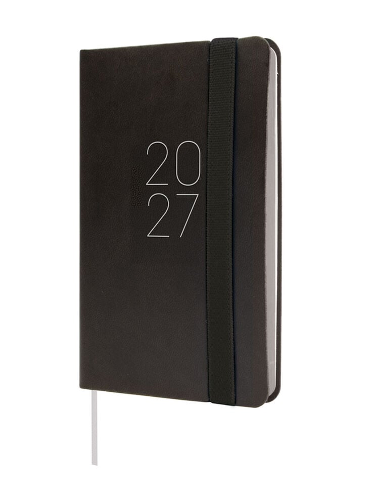 Agenda Finocam Flex Llisa Semana Vista Horizontal 2027 Catal&aacute;n Negro
