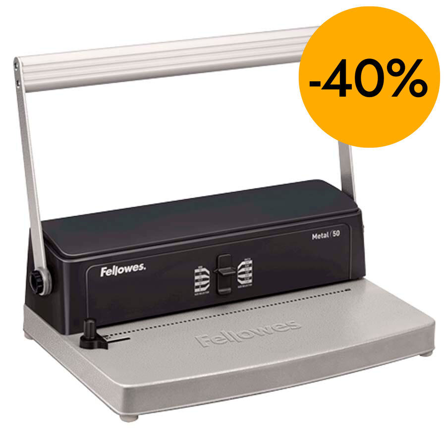 M&aacute;quina encuadernadora espiral Fellowes Metal 50R