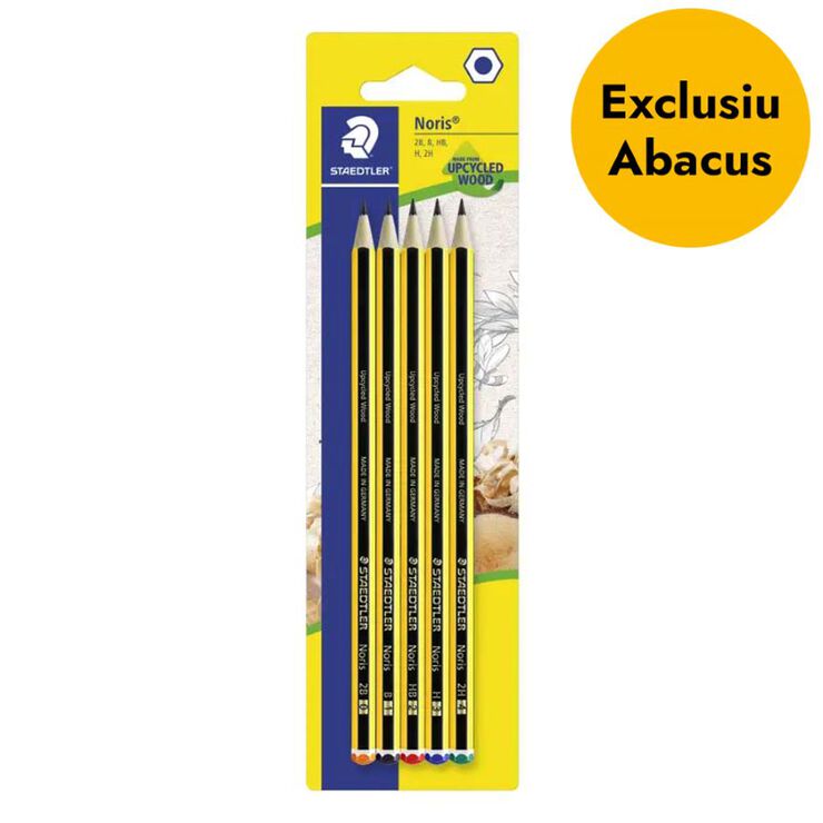 Set Staedtler 5 Lápices Noris 5 graduaciones 2B/B/HB/H/2H