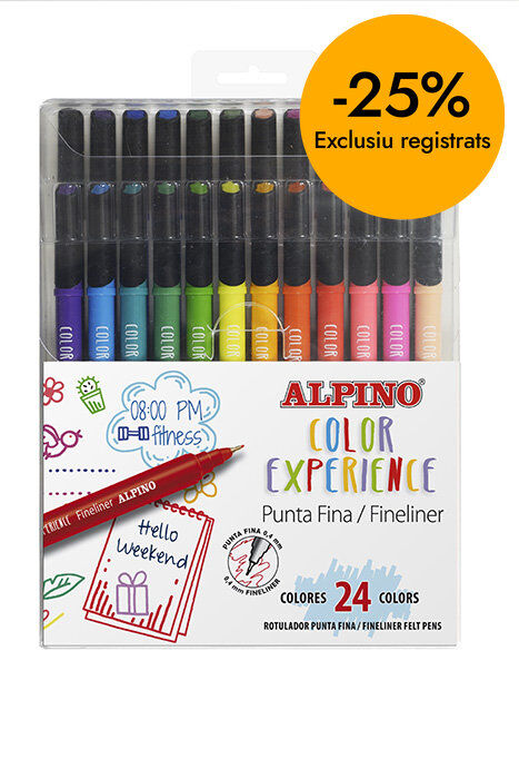 Retoladors Alpino Fineliner Color Experience 24 colors