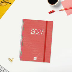 Agenda Finocam Year Setmana Vista Horitzontal 2027 Castell&agrave; Vermell